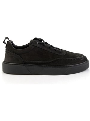 Bambi Siyah Hakiki Deri Erkek Casual Ayakkabı E01396201601