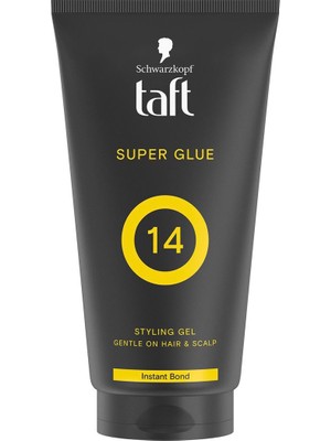 Taft Saç Jölesi Super Glue 14 Styling Gel, Ultra Güçlü Tutuş, Instant Bond, 150 ml