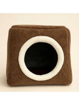 Feyza Design Yumuşak ve Konforlu 42X42 cm Kahve Yatak, Rahat Uyku Için Ideal