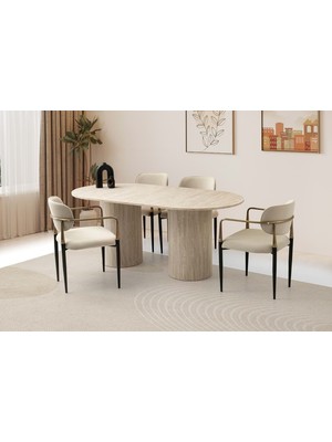 Kone Haus Modern Masa ve Sandalye Takımı MTK3412