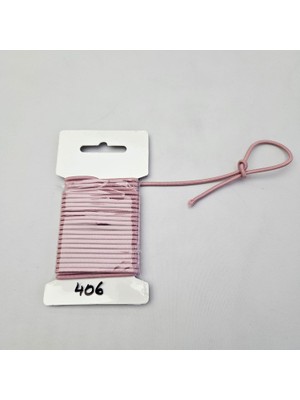 Kaf Kumaş 3 mm Yuvarlak Yumuşak Lastik Ip 5 mt | Bel Paça Don Lastiği | Aksesuar Lastiği