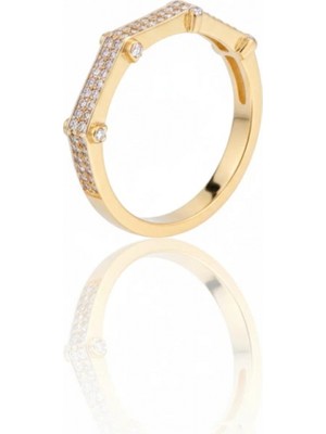 Güzide Kuyumcu 14 Ayar Altın Taşlı Yüzük 1013