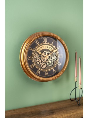 Modern Çarklı Duvar Saati, 50 Cm, Şık ve Fonksiyonel Tasarım