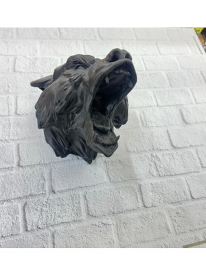 Shopwave Siyah Ayı Duvar Süsü Dekoratif Asılabilir Heykel Ev Ofis Aksesuarı