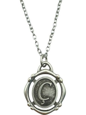 Ç Harfli Antik Unisex Kolye – Kişisel, Zarif ve Özgün Tasarım