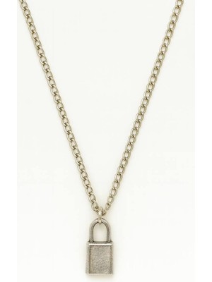 Minimal Kilit Unisex Kolye – Zarif ve Modern Tasarım