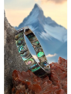 Paua Sedef Doğal Taş Parlak Dikdörtgen Faset Kesim 8X12MM Bileklik
