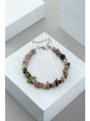 Turmalin Doğal Kırık Taş Bileklik