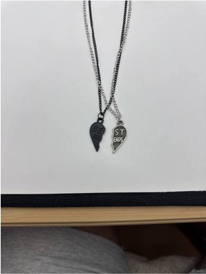 Best Friends Kalp Ikili Kolye – En Iyi Arkadaş Çift Kolye Seti (2 Adet)