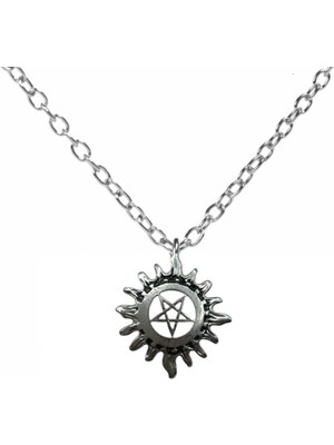Supernatural Temalı Kolye – 60 cm Zincirli, Gotik & Unisex Takı