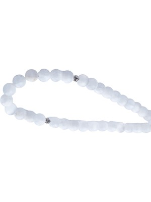 Bütüncül Şifa Selenit Doğal Taş Tesbih 33'lü