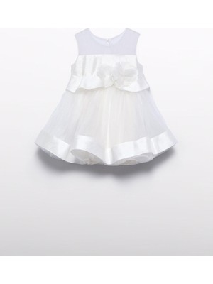 Mayoral Abel Lula Kız Bebek Sirius Abiye Elbise Krem