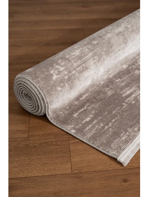 Cotto Home Noval CT015A Bej Halı Modern Desen Pamuk Taban Akrilik Tozuaz Salon Yatak Odası Mutfak Halısı