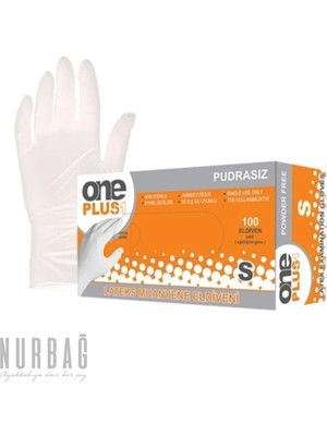Nurbağ Dokuma One Plus Lateks Pudrasız Eldiven