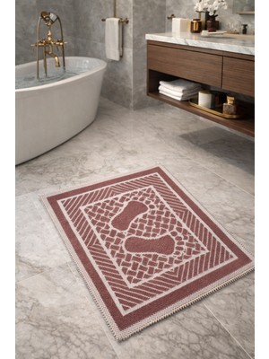 Gön Ev Tekstili 2'li Banyo ve Lavabo Paspas Seti – 50X70 cm | Su Emici, Hızlı Kuruyan, Modern Tasarım