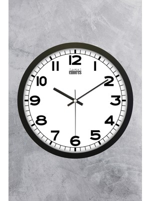 Şık 31 cm Cam Mekanizmalı Sessiz Duvar Saati, Zarif ve Modern Tasarım