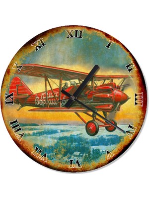 30 cm Çaplı Çift Kanatlı Sovyet Tarzı Duvar Saati