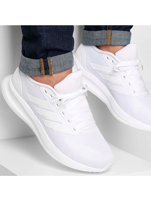 adidas Runfalcon 5 Unisex Koşu Ayakkabısı Beyaz Hafif ve Esnek Taban Tipi IH7757
