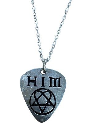 Hım Heartagram Rock Müzik Grubu Pena Kolye – Gotik Ruhun Sembolü