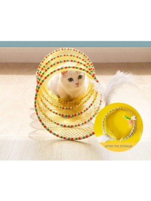 Feyza Design Renkli Katlanabilir Kedi Tüneli, Eğlenceli ve Pratik Tasarım