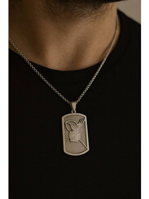 Osmanlı Tuğralı Kolye – Unisex 60 cm Zincirli, Asaletin ve Tarihi Zarafetin Simgesi