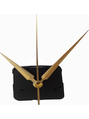 Sessiz Duvar Saati Mekanizması, 16 mm Uzun Şaft, Askısız, 1 Adet