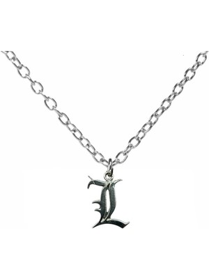 Santalio Death Note “l” Harfi Figürlü Unisex Kolye – Zekânın ve Gizemin Simgesi