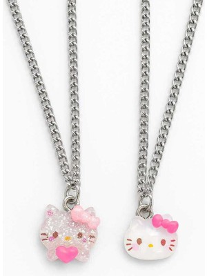 Hello Kitty Ikili Çocuk Kolyesi En Iyi Arkadaşlar Çift Kolye Seti Kız Çocuk Takı Aksesuarı