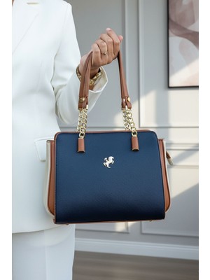 Polo Club Kadın Polo 4 Bölmeli Zincir Detaylı Uzun Çapraz Askılı & El Çantası