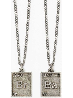 Breaking Bad “ba & Br” Yazılı 2’li Kolye Seti – Dizi Temalı Unisex Aksesuar | Erkek Kadın Takı