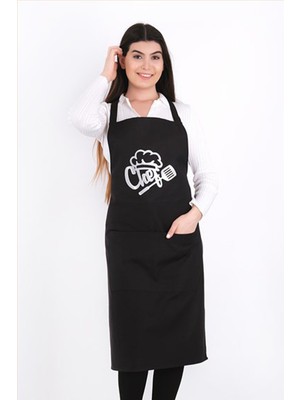 Bella Home Unisex Chef Baskılı Mutfak Önlügü - 60X80 cm