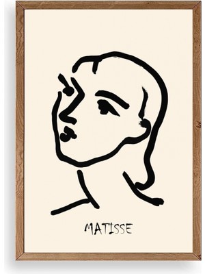 Marsilyan Matisse Ahşap Çerçeveli Tablo 17 x 23
