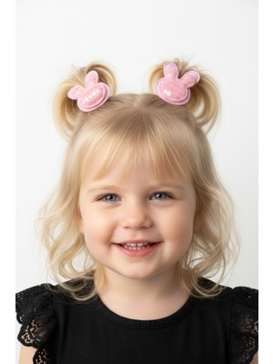 Seabubbles Pullu Tavşan Kulak Kız Çocuk Lastikli Toka 2li