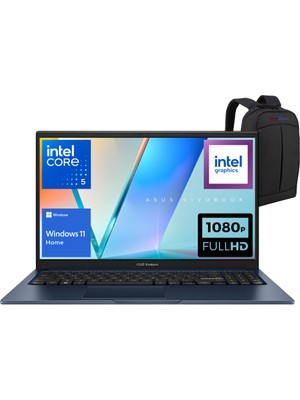 Asus Vivobook 15 X1504VA-NJ3663W Intel Core 5 120U 16GB 2TB SSD Windows 11 Home 15.6'' Fhd Taşınabilir Bilgisayar - Webzone Çanta Wz4