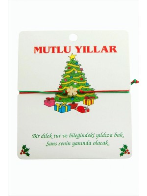 Marsilyan Yonca Çift Ipli Yılbaşı Bilekliği