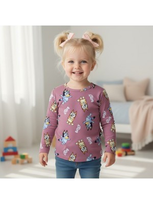 Seabubbles Bluey Kız Çocuk Sweatshirt