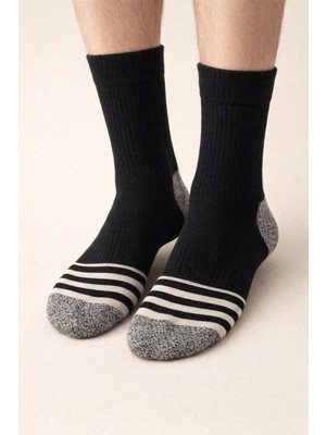 Erkek Spor Soket Çorap Siyah