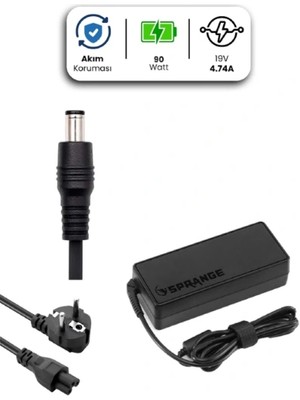 Tahtakale 19V 4.74A 4.8 * 1.7mm Bullet 90W Hp Için Laptop Adaptör