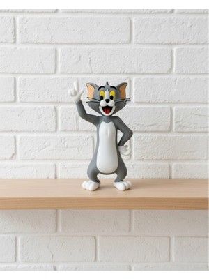 Shopwave 22 cm Tom Figürü Çizgi Karakter Biblo Koleksiyonluk Dekoratif Obje