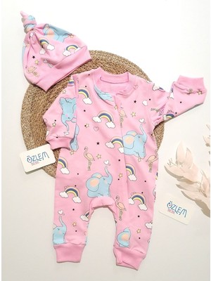 Agucukbaby Balonla Seyahat Pembe Tulum 9-12 Ay