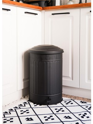 Özbience Şık 37 Lt Siyah Mutfak Çöp Kovası