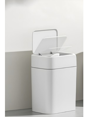 Özbience 18 Litre Sensörlü Otomatik Kapaklı Çöp Kovası, Hijyenik ve Pratik Kullanım