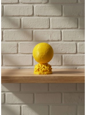 Arthurs Mini Fıfa Futbol Topu Biblo Sarı Renk 10CM Spor Temalı Dekor