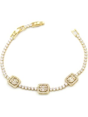 Mbb E-Ticaret Baget Taşlı Bileklik - Altın