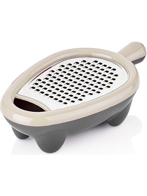 Mons Qlux Caretta Hazneli Rende Paslanmaz Çelik Bpa Içermez Rende L-00204 Peynir Havuç Rendesi