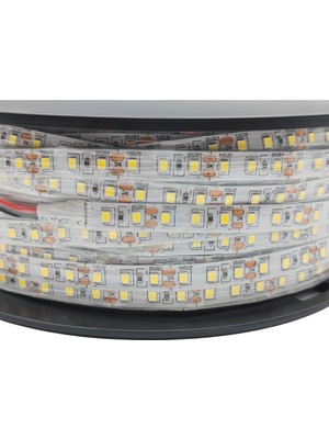Powerr Led Aydınlatma 12 Volt 8 mm 2835 Smd 3000 K Günışığı Iç Mekan 120 Ledli 100 Metre Şerit LED