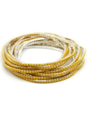 Mbb E-Ticaret 6'lı Lastikli Bileklik - Sarı