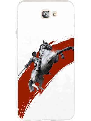 TechTree Samsung Galaxy J7 Prime Uyumlu Şaha Kalkmış At Detaylı Atatürk  Baskılı Silikon Kılıf
