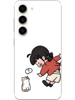 TechTree Samsung Galaxy S23 Uyumlu Zorla Çekiştirilen Sevgili - Çift Kombini Baskılı Silikon Kılıf