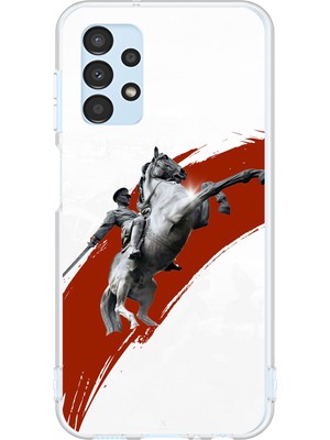 TechTree Samsung Galaxy A13 Uyumlu Şaha Kalkmış At Detaylı Atatürk  Baskılı Silikon Kılıf